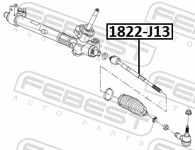 1822J13 Febest Тяги кермові