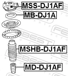 MSSDJ1AF Febest Кріплення переднього амортизатора