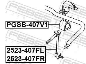 2523407FL Febest Яйця стабілізатора переднього