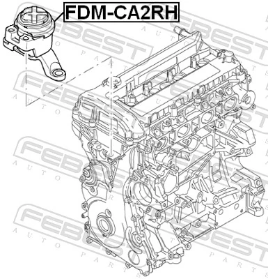 FDMCA2RH Febest Права подушка мотора