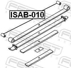 ISAB010 Febest Втулка ресори