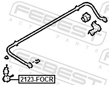 2123FOCR Febest Тяжка стабілізатора, заднього