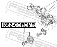 1882CORDMR Febest Маточина задня