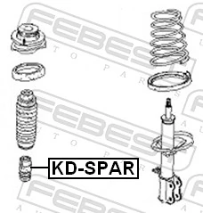 KDSPAR Febest Буфер заднього амортизатора