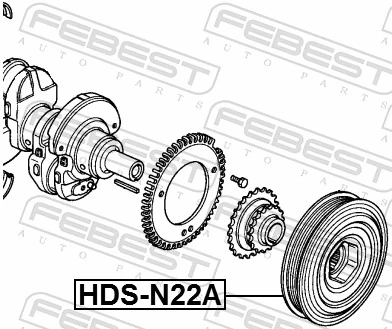 HDSN22A Febest Демпфер колінвалу