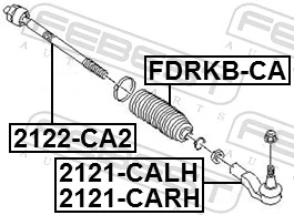FDRKBCA Febest Пильник рульової