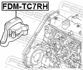 FDMTC7RH Febest Права подушка мотора