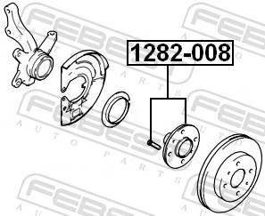 1282008 Febest Маточина (передня)