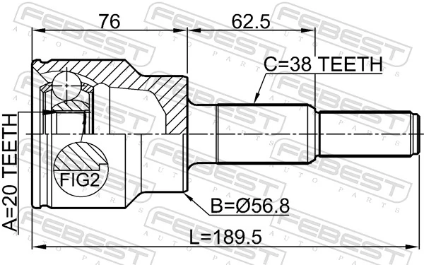 BB5Z4K138C Ford ШРКШ зовнішній задній