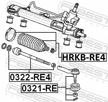 HRKBRE4 Febest Пильник рульової