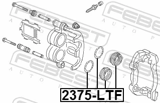 2375LTF Febest Ремкомплект гальмівної системи