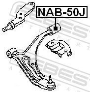 NAB50J Febest Сайлентблок переднього нижнього важеля