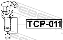 TCP011 Febest Котушка запалювання