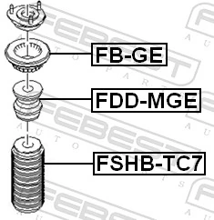 FBGE Febest Підшипник опори амортизатора