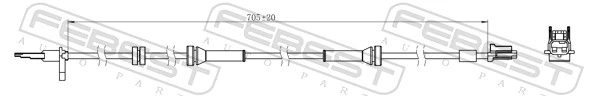Датчик ABS передній Nissan Qashqai +2 I позашляховик (J10) (2007 - 2014) ціна, від 9.71 USD