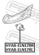 HYABELN17RL Febest Сайлентблок задньої балки