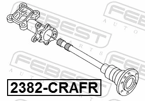 2382CRAFR Febest Маточина задня