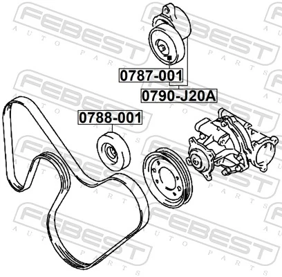 Купити Натягувач приводного ременя Suzuki Baleno  EG