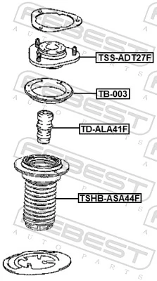 TSHBASA44F Febest Пильник стійки передньої