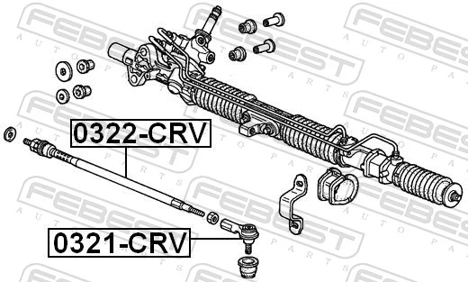 0322CRV Febest Тяги кермові
