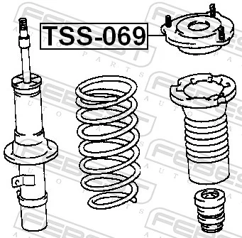 4868030160 Toyota Кріплення переднього амортизатора