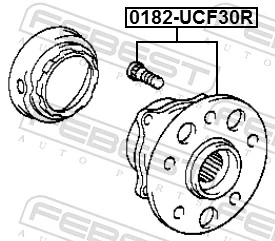 0182UCF30R Febest Маточина задня