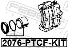2076PTCFKIT Febest Ремкомплект гальмівної системи