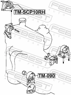 TMSCP10RH Febest Опора кпп