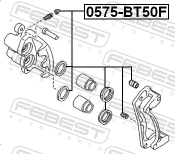 0575BT50F Febest Ремкомплект гальмівної системи
