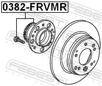 0382FRVMR Febest Маточина задня