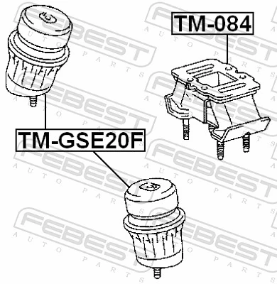 TMGSE20F Febest Подушка передньої опори двигуна