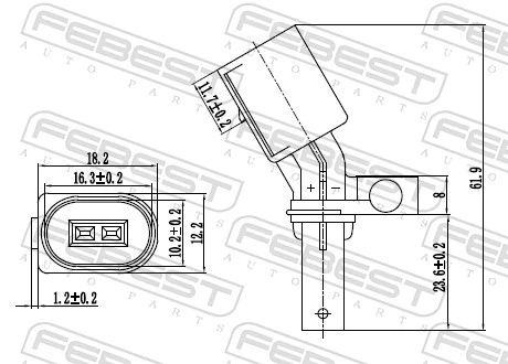 Датчик АБС задній лівий CX/Complex ABS17 ціна, від 6.81 USD