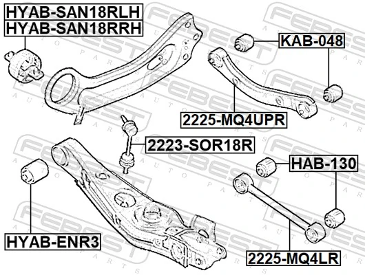 52740C1500 Peugeot/Citroen Втулка стійки переднього стабілізатора