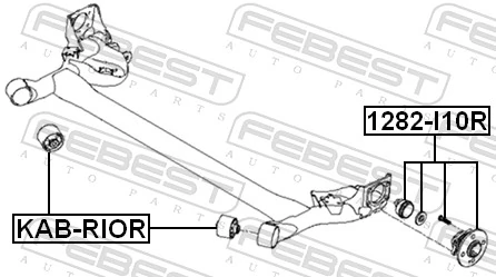 1282I10R Febest Маточина задня