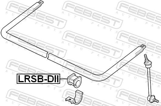 LRSBDII Febest Втулка стабілізатора переднього