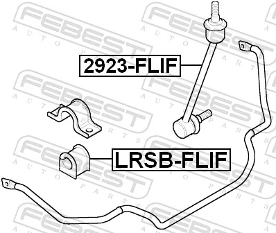LRSBFLIF Febest Втулка стабілізатора переднього
