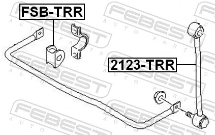 FSBTRR Febest Втулка стабілізатора переднього