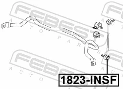 1823INSF Febest Тяга переднього стабілізатора