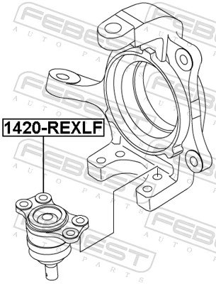 1420REXLF Febest Кульові на авто