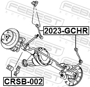 CRSB002 Febest Гумка заднього стабілізатора