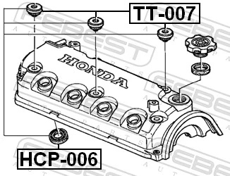 HCP006 Febest Кільце ущільнювальне свічкового колодязя
