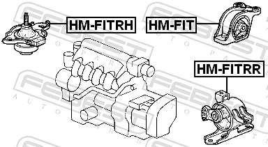 HMFITRR Febest Опора кпп