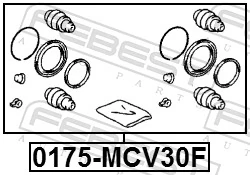 0175MCV30F Febest Ремкомплект гальмівної системи