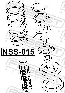 NSS015 Febest Кріплення переднього амортизатора