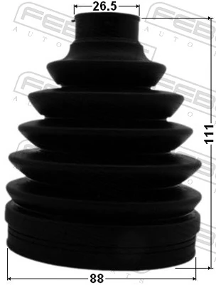 Пильник ШРУСа зовнішній, передній піввісі на Toyota Avensis III T27