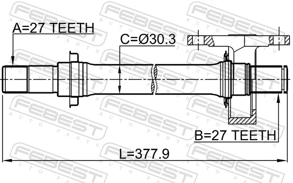 0312FKMTRH Febest Промвал