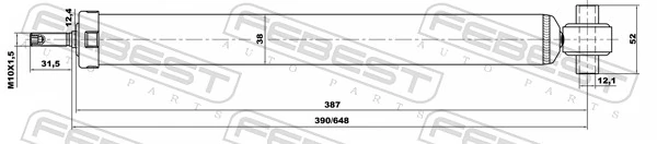 18656540R Febest Амортизатори задні