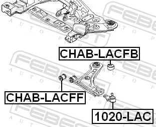 CHABLACFB Febest Сайлентблок переднього нижнього важеля