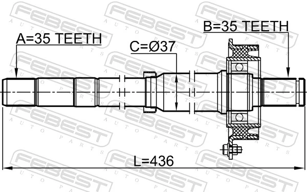 2112ESC Febest Промвал