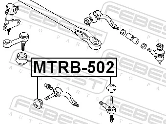 MTRB502 Febest Пильник рульового наконечника